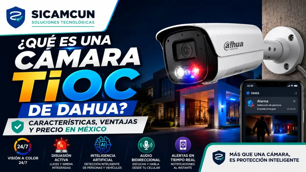 Cámara TiOC Dahua Qué es, Cómo Funciona y Precio en México