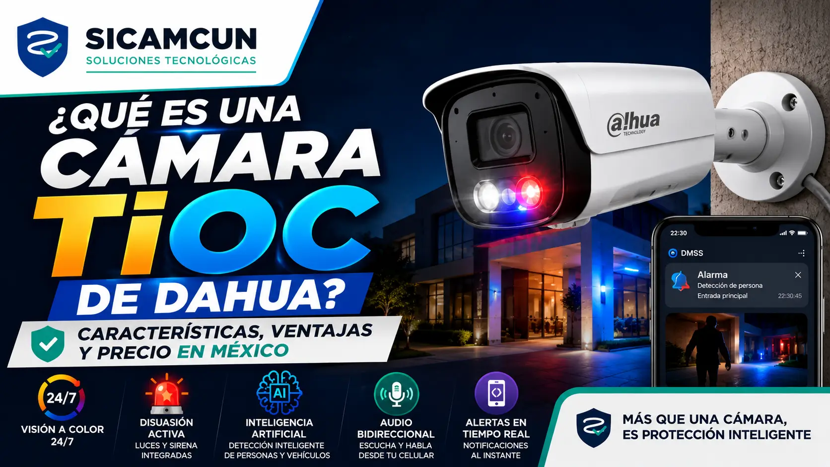 Blog 44 Cámara TiOC Dahua Qué es, Cómo Funciona y Precio en México