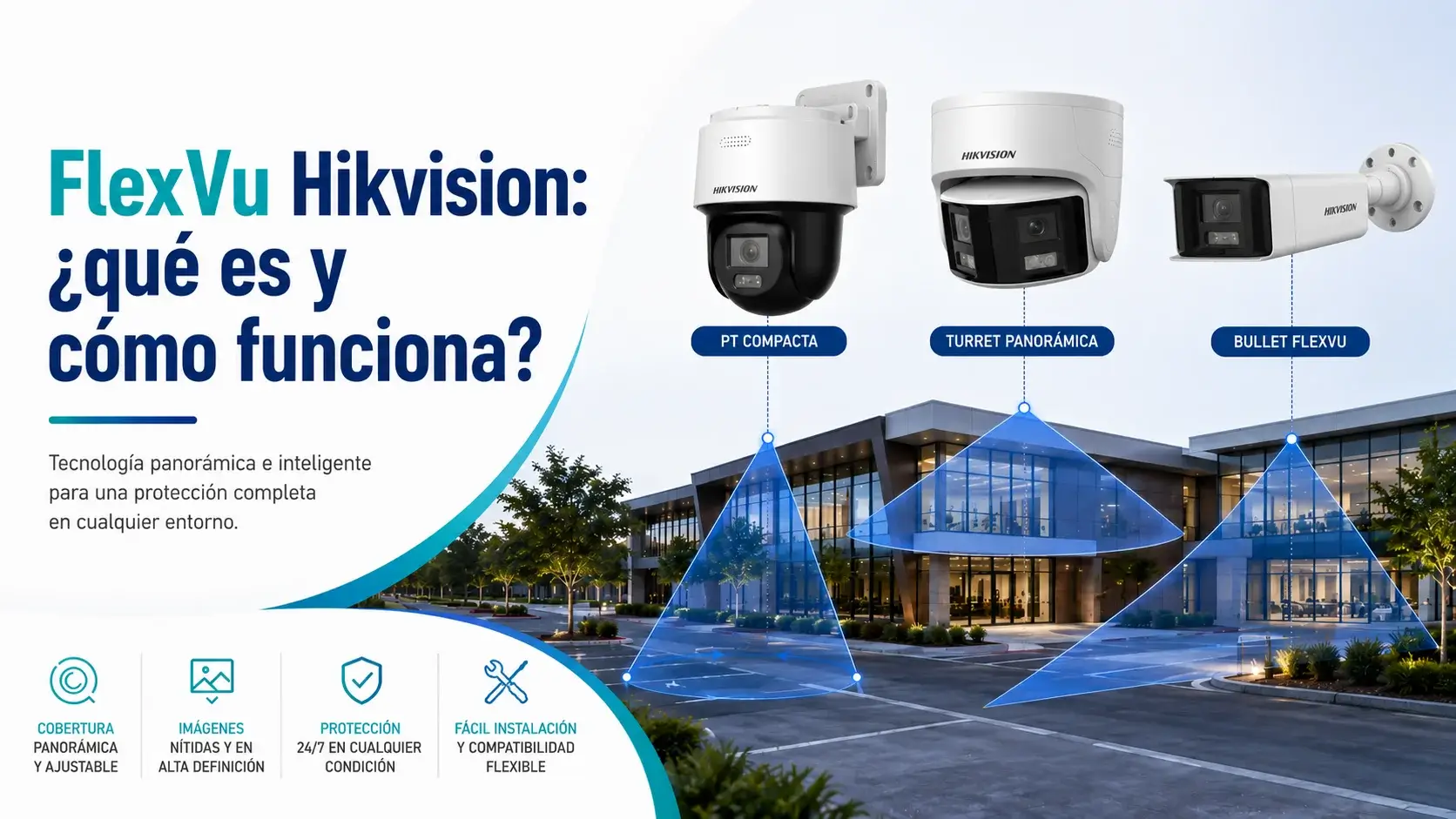 Blog 40 FlexVu Hikvision: qué es, cómo funciona y qué tipos de cámaras incorporan esta tecnología.