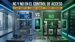 NC y NO en controles de acceso explicado con biométrico y cerraduras