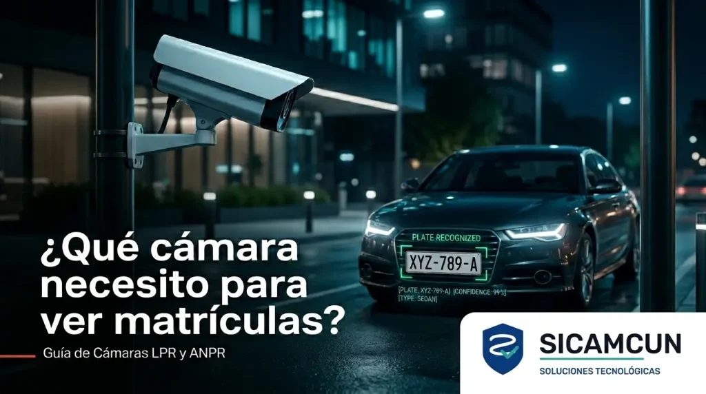 Qué cámara para ver placas vehiculares es la que necesito