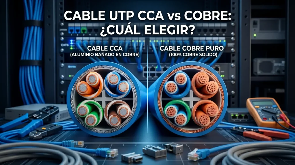 cable utp cca vs cobre diferencias instalacion redes