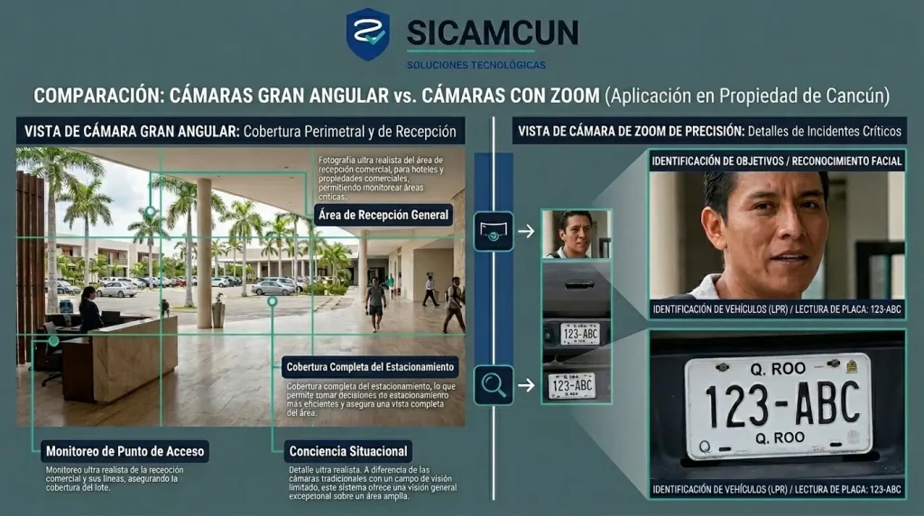 ¿Cámaras Gran Angular o con Zoom? Conoce la diferencia y cuál elegir 3 comparativa camara gran angular vs zoom