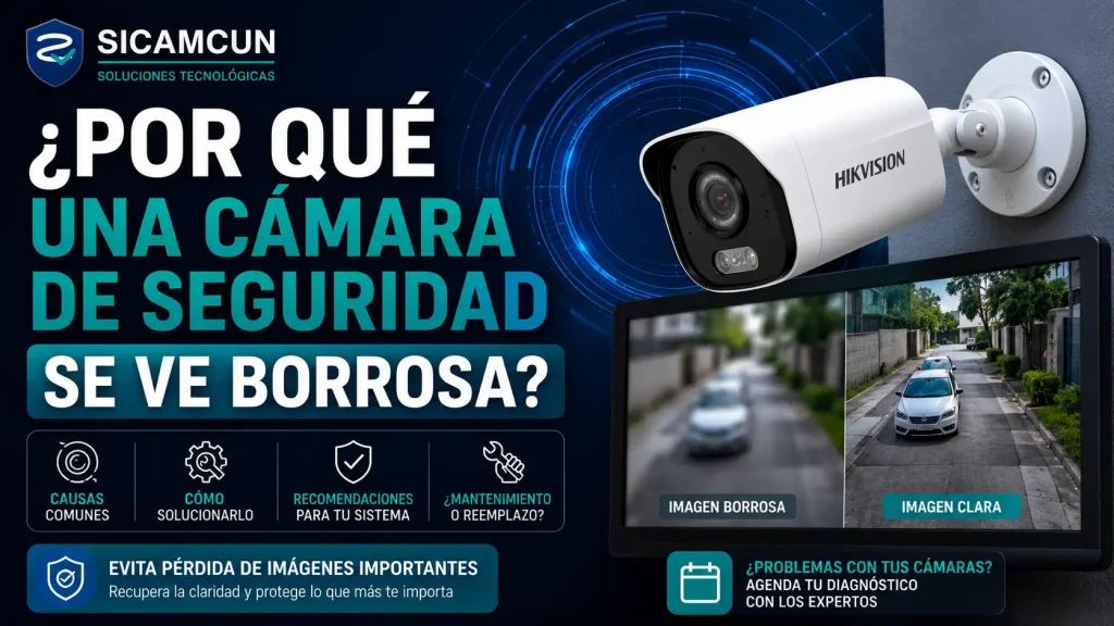 porque una cámara de seguridad se ve borrosa