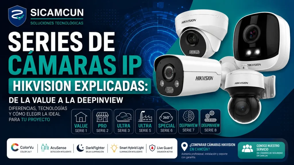series de cámaras ip hikvision